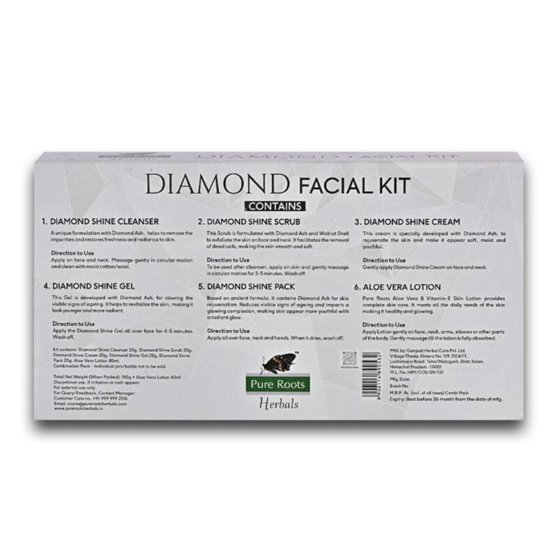 Pure Roots Diamond Facial Kit Men And Women