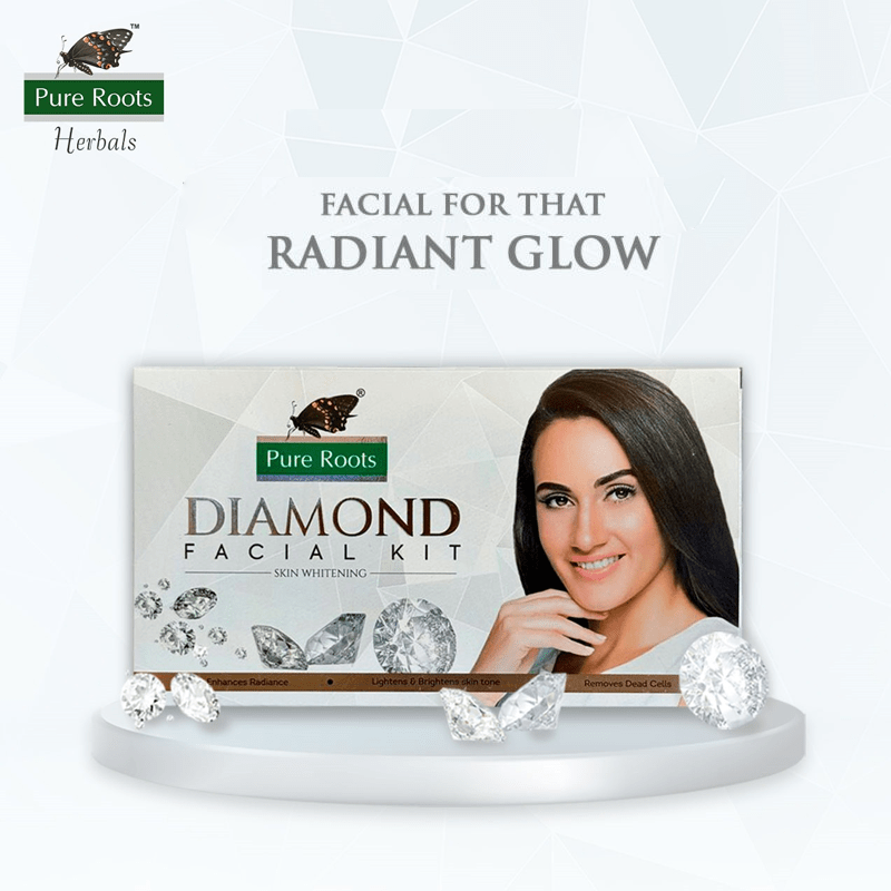 Pure Roots Diamond Facial Kit Men And Women