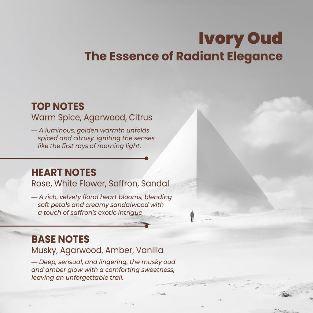 Riya OUD Ivory Deodorant for Unisex | Perfume Body Spray for Men & Women | Warm & Spice Fragrance - 200 ml
