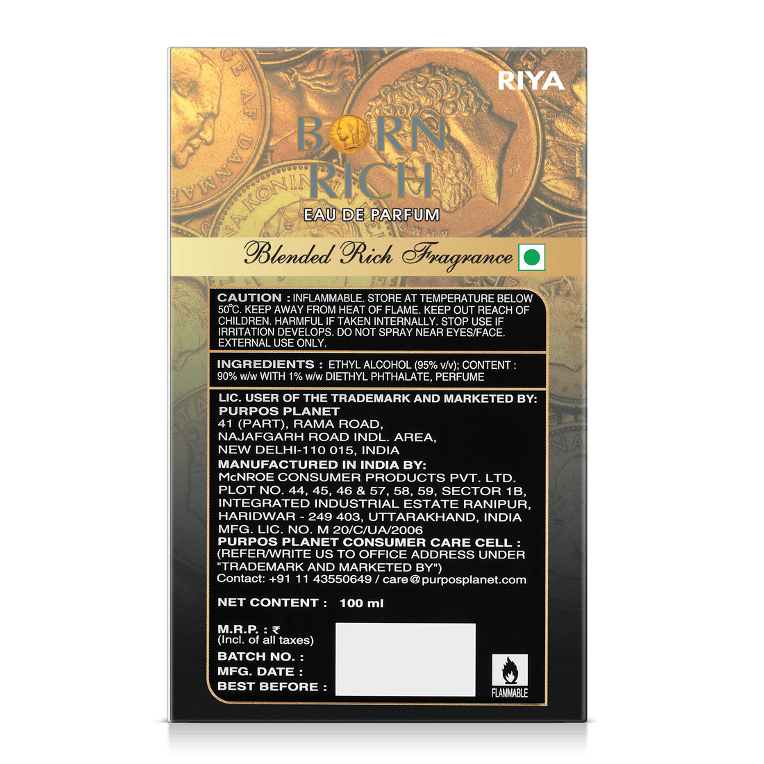 Riya Born Rich | Men's Perfume |