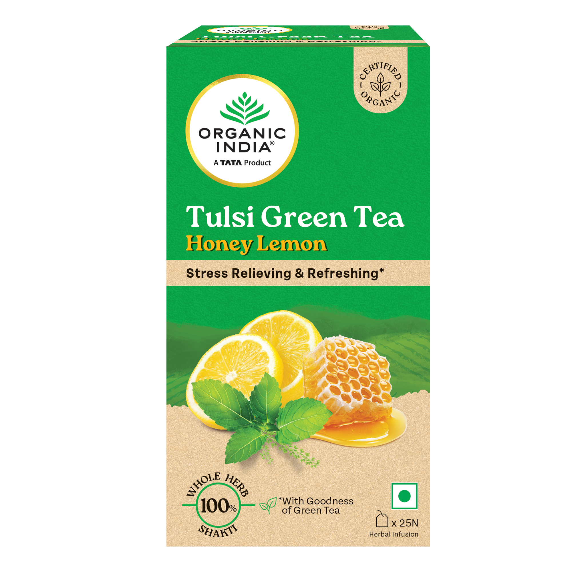 Tulsi Green Tea Honey Lemon 25 teabags