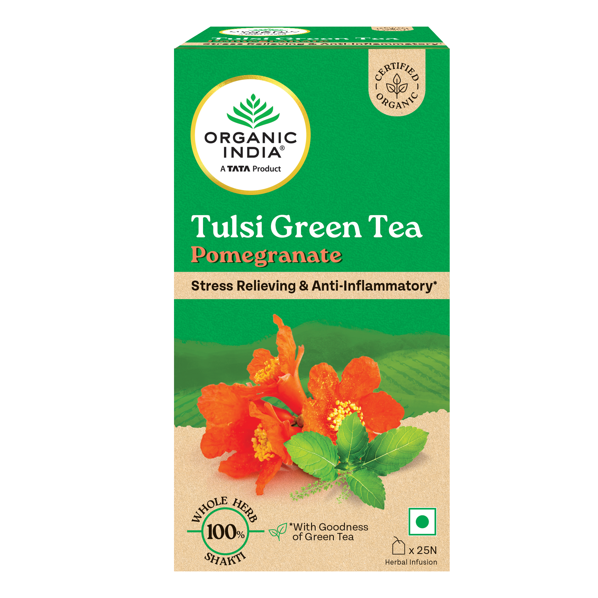 Tulsi Green Tea Pomegranate